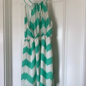Women’s chevron print dress